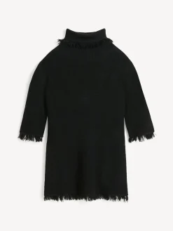 New By Malene Birger Jaxa top i uldblanding Black