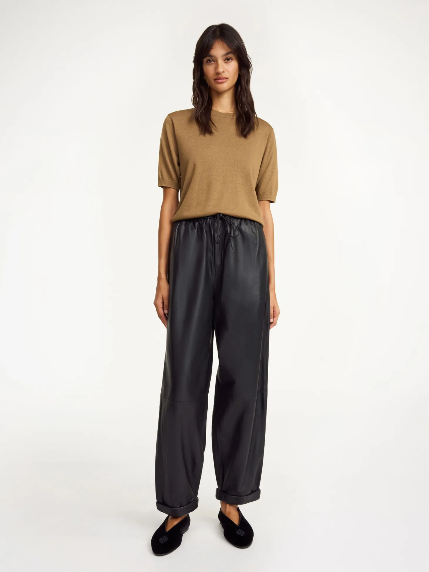 Discount By Malene Birger Joanni læderbukser Black