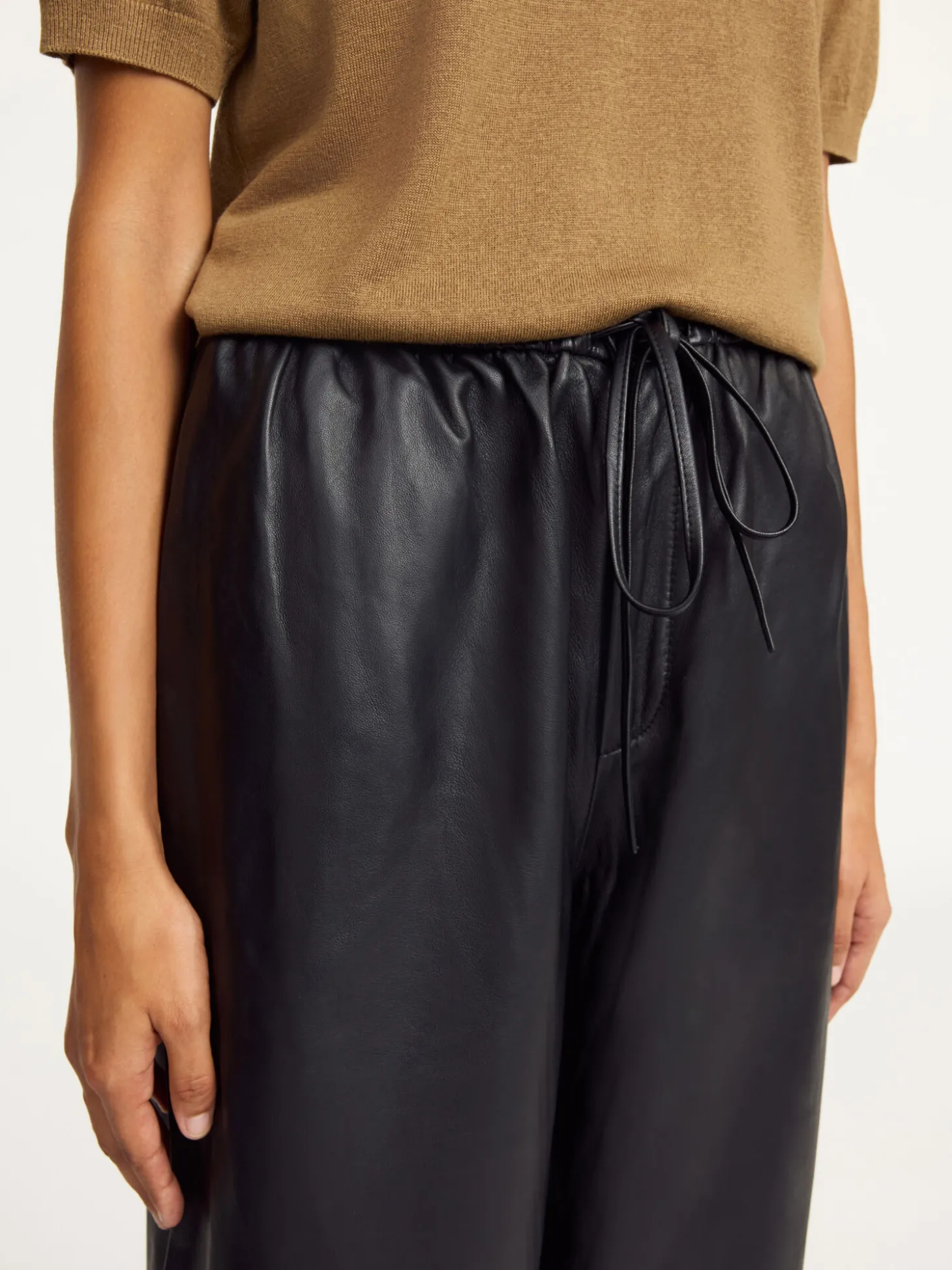 Discount By Malene Birger Joanni læderbukser Black