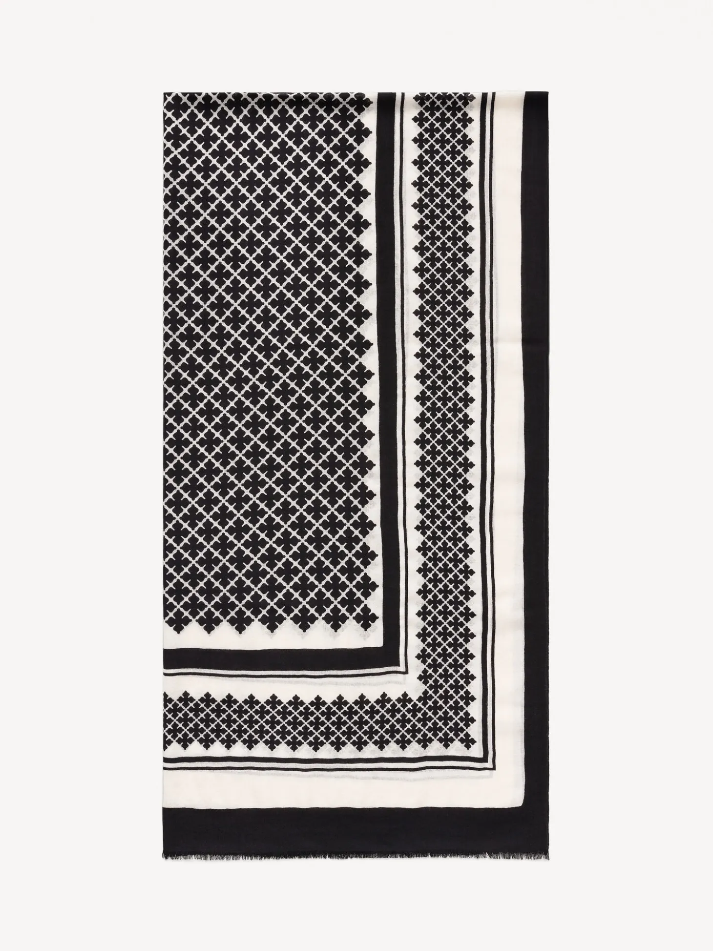 Outlet By Malene Birger Julee uldtørklæde Black