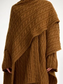 Best By Malene Birger Kassillas poncho i uldblanding Bison