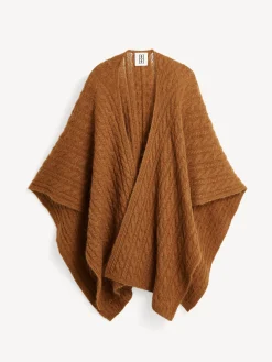Best By Malene Birger Kassillas poncho i uldblanding Bison