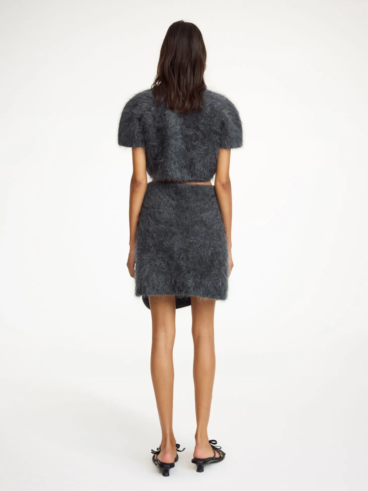 Fashion By Malene Birger Krissah mininederdel Jetgrey