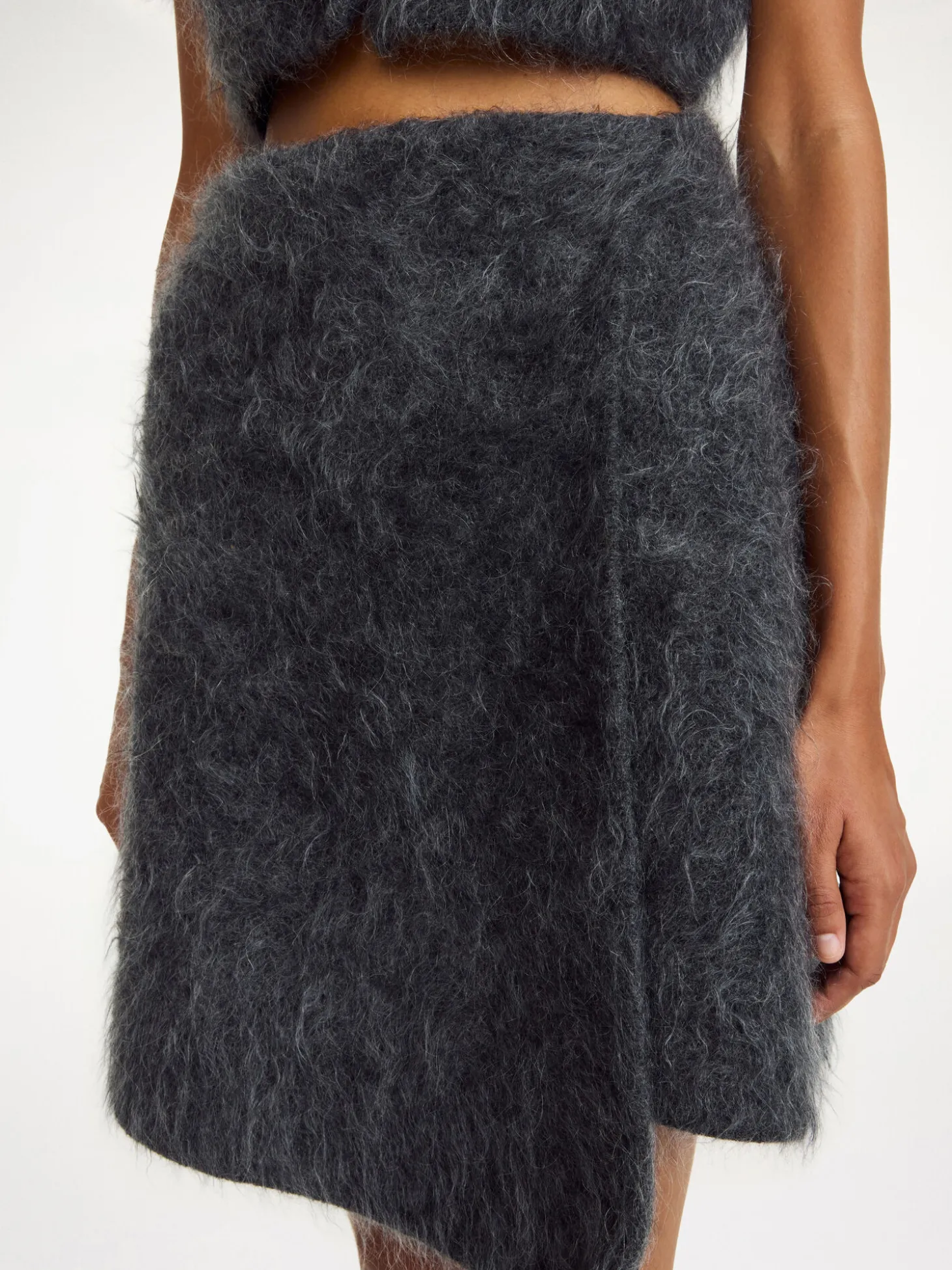 Fashion By Malene Birger Krissah mininederdel Jetgrey