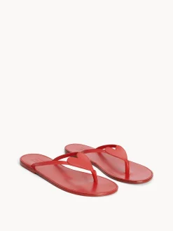 Clearance By Malene Birger Ladina l&aelig;dersandaler JesterRed