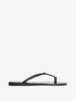 Hot By Malene Birger Lalla lædersandaler Black