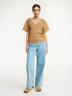 New By Malene Birger Lunai T-shirt LightBrown