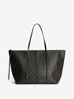 Online By Malene Birger Luze tote DarkChokolate