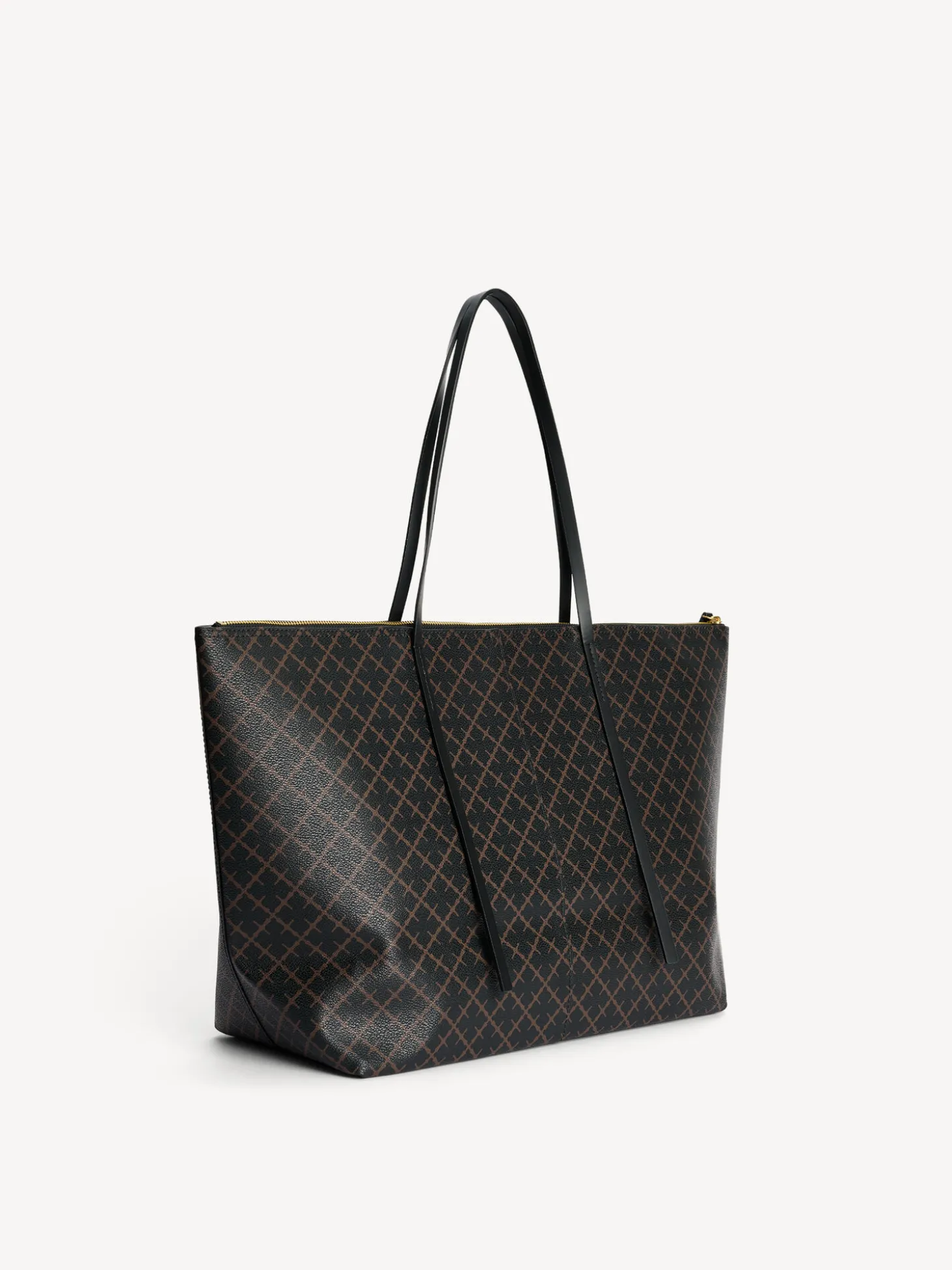 Online By Malene Birger Luze tote DarkChokolate