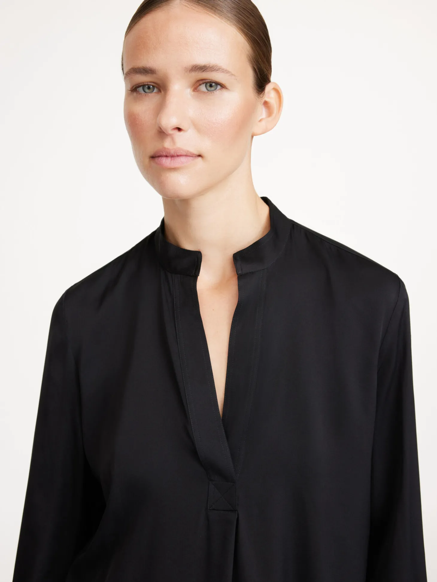 Discount By Malene Birger Mabillon silkeskjorte Black