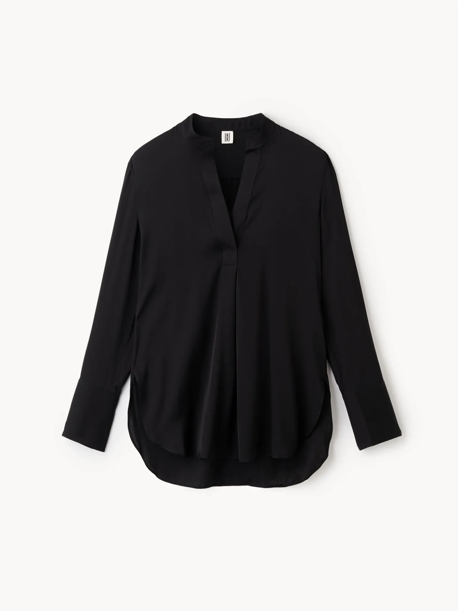 Discount By Malene Birger Mabillon silkeskjorte Black