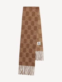 Fashion By Malene Birger Manno uldtørklæde Bison