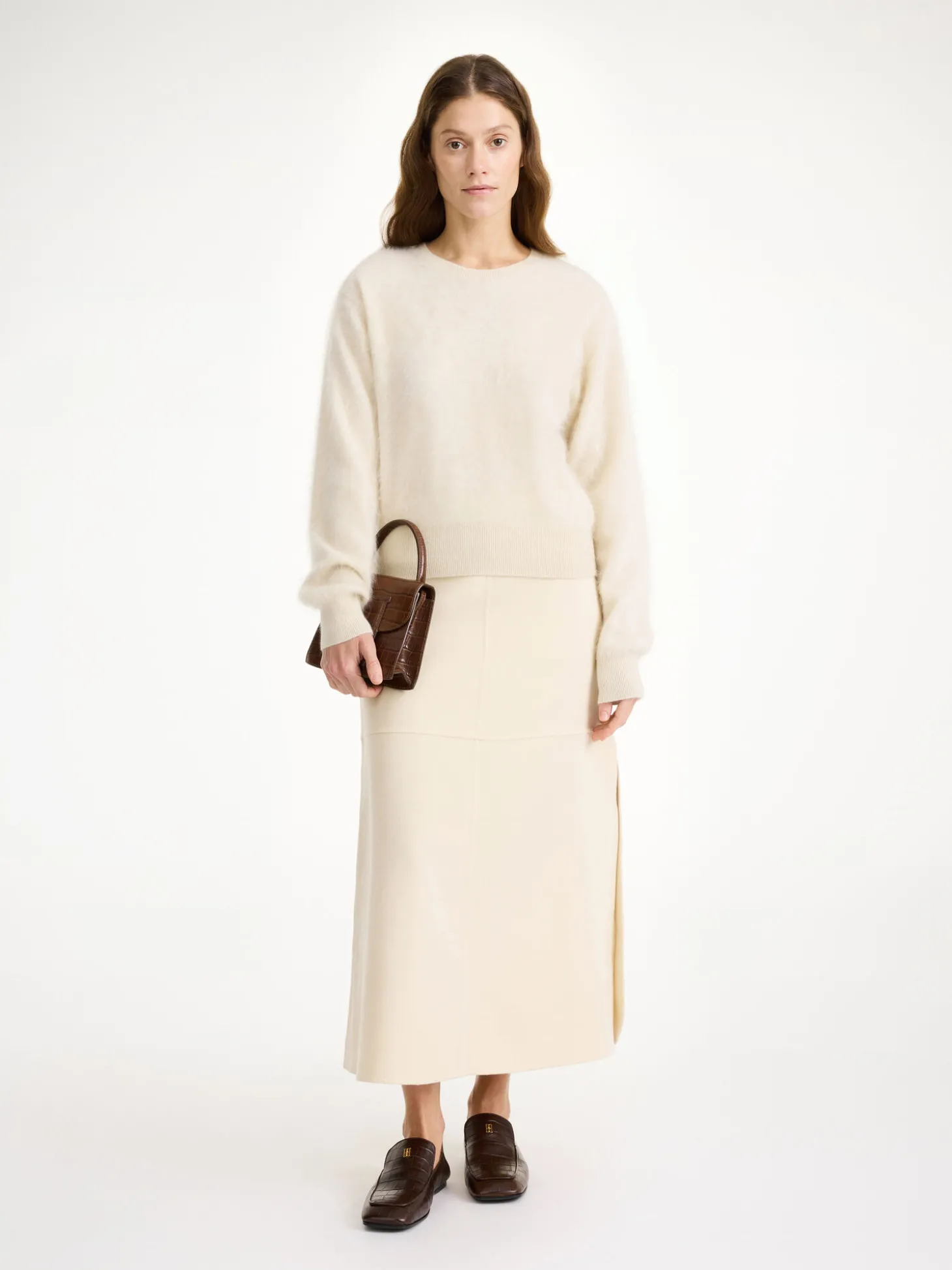Online By Malene Birger Mantea sweater i kashmir OysterGray