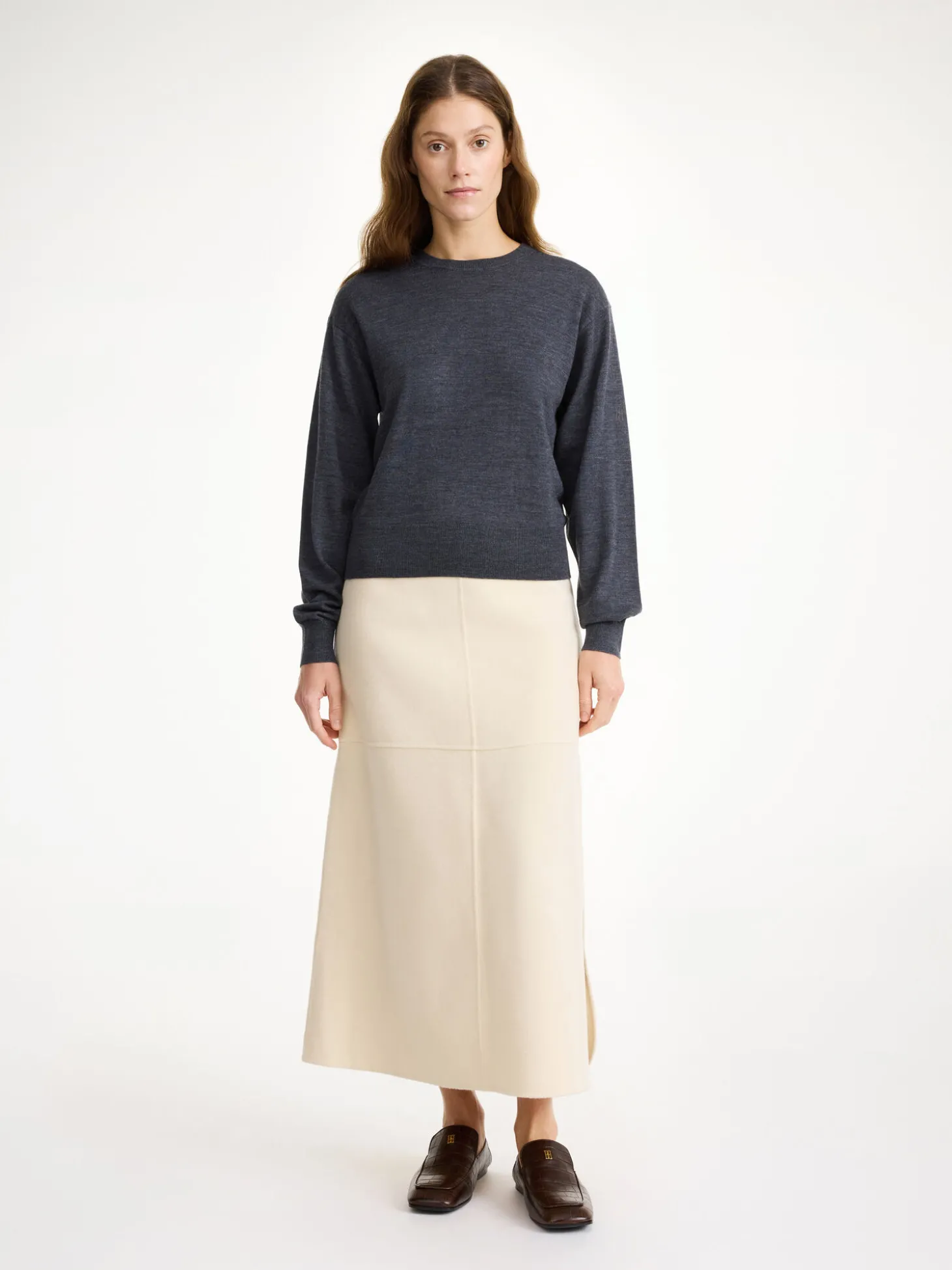 Outlet By Malene Birger Mantea sweater i merinould Jetgrey