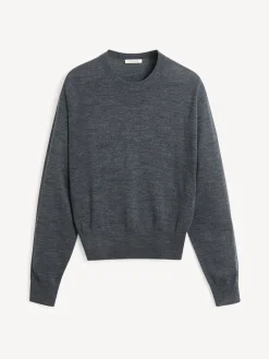 Outlet By Malene Birger Mantea sweater i merinould Jetgrey