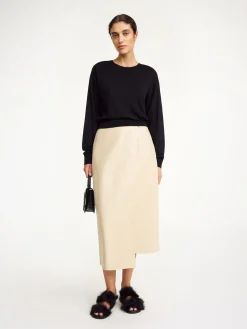 Discount By Malene Birger Mantea sweater i uldblanding Black