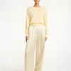 Fashion By Malene Birger Mantea sweater i uldblanding SeaMist