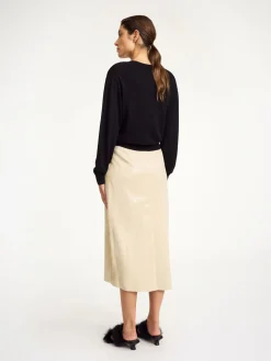 Discount By Malene Birger Mantea sweater i uldblanding Black