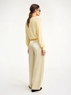 Fashion By Malene Birger Mantea sweater i uldblanding SeaMist