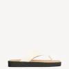Fashion By Malene Birger Marisol sandaler i l&aelig;der VanillaCream