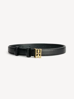 Fashion By Malene Birger Marlos læderbælte Black