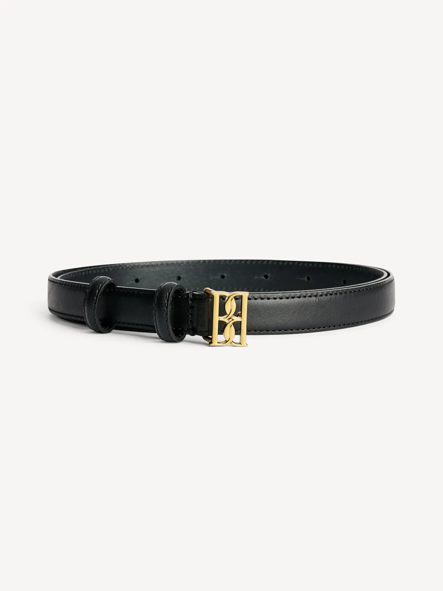 Fashion By Malene Birger Marlos læderbælte Black