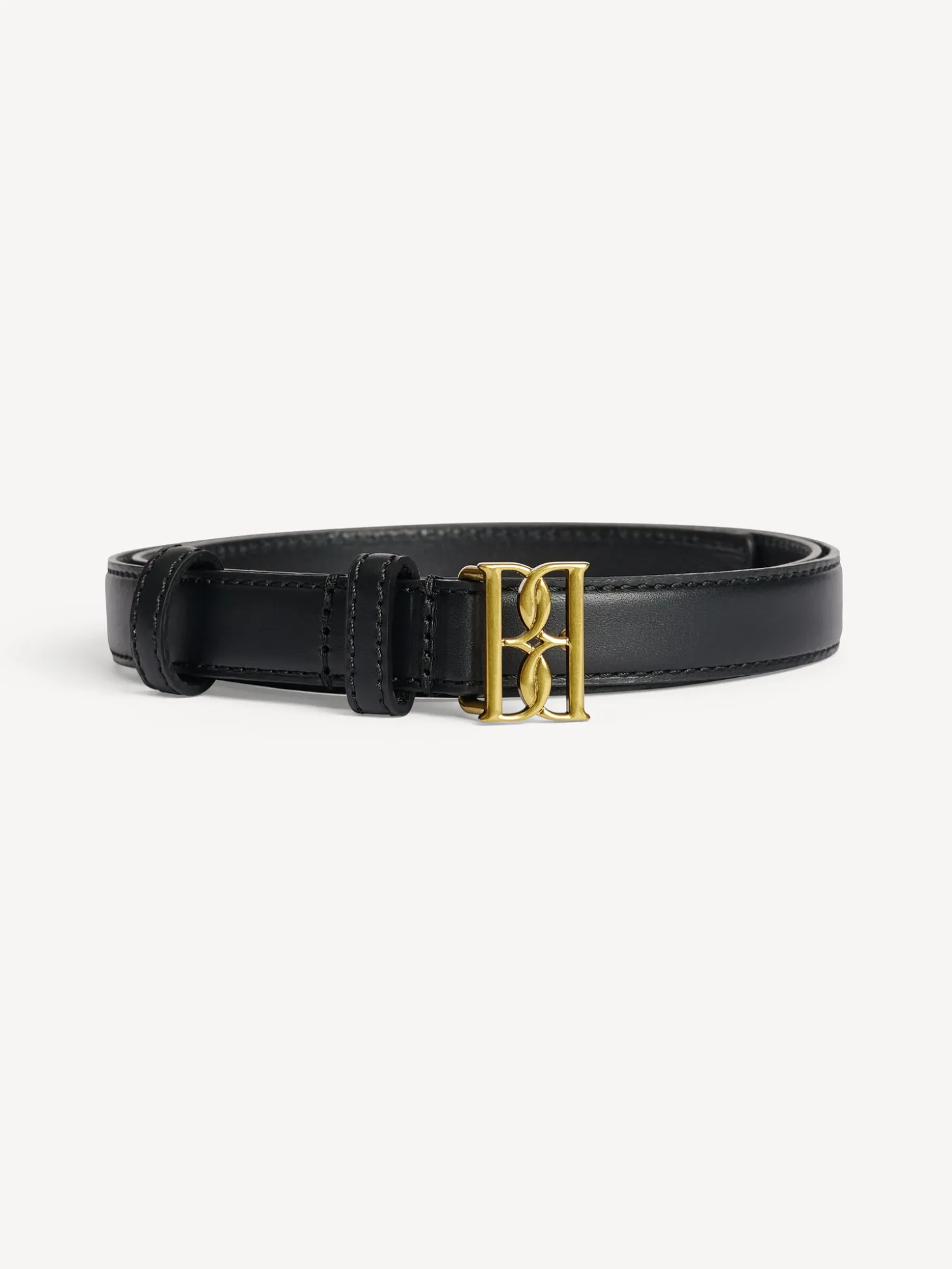Fashion By Malene Birger Marlos læderbælte Black