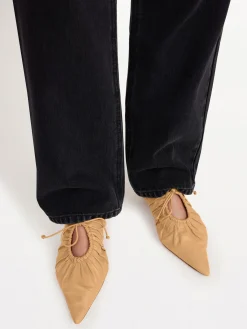 Online By Malene Birger Masey mules i l&aelig;der SandBeige