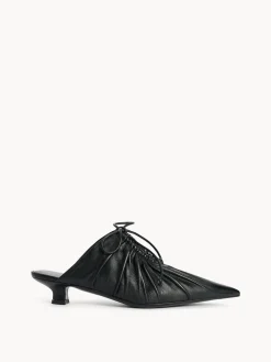 Discount By Malene Birger Masey mules i l&aelig;der Black