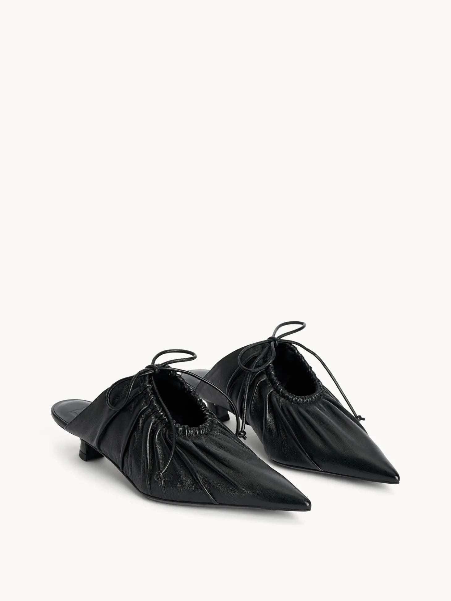Discount By Malene Birger Masey mules i læder Black