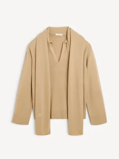 Discount By Malene Birger Merrie sweater i uld Tannin