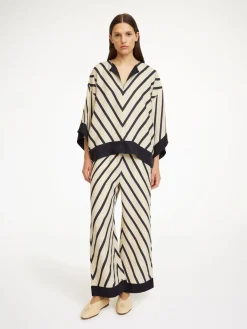 Fashion By Malene Birger Mirabello bukser DiagonalStripe