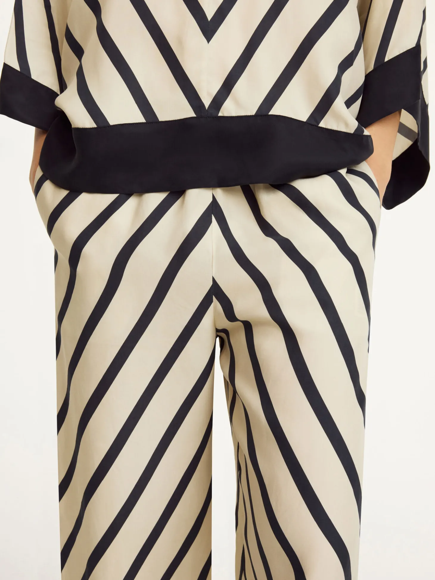 Fashion By Malene Birger Mirabello bukser DiagonalStripe