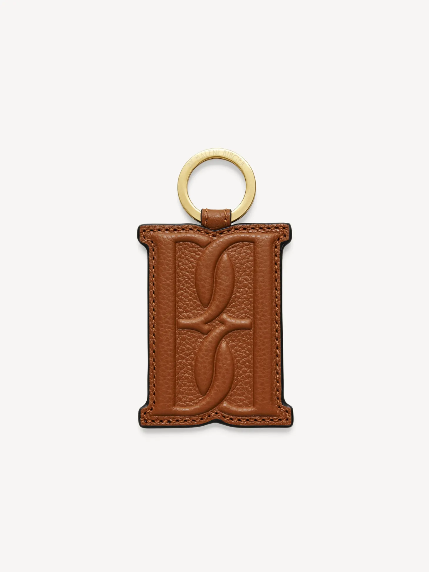 Clearance By Malene Birger Monno nøglering i læder Tannin
