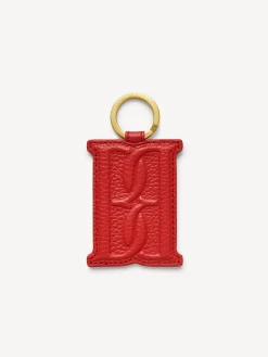 Clearance By Malene Birger Monno nøglering i læder DarkChilli