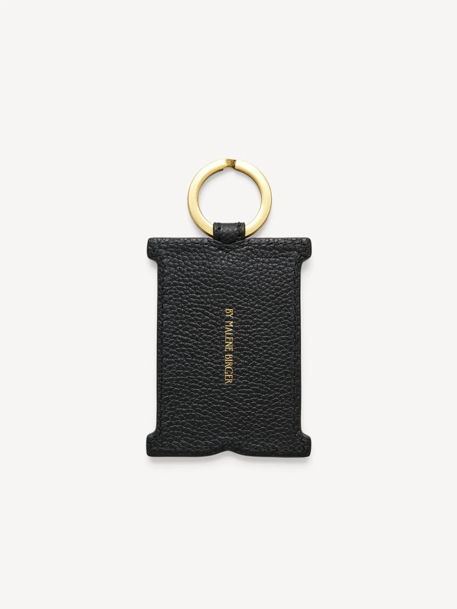New By Malene Birger Monno nøglering i læder Black