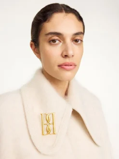 Sale By Malene Birger Mono stor broche Gold