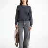 Online By Malene Birger Montie cardigan i merinould Jetgrey
