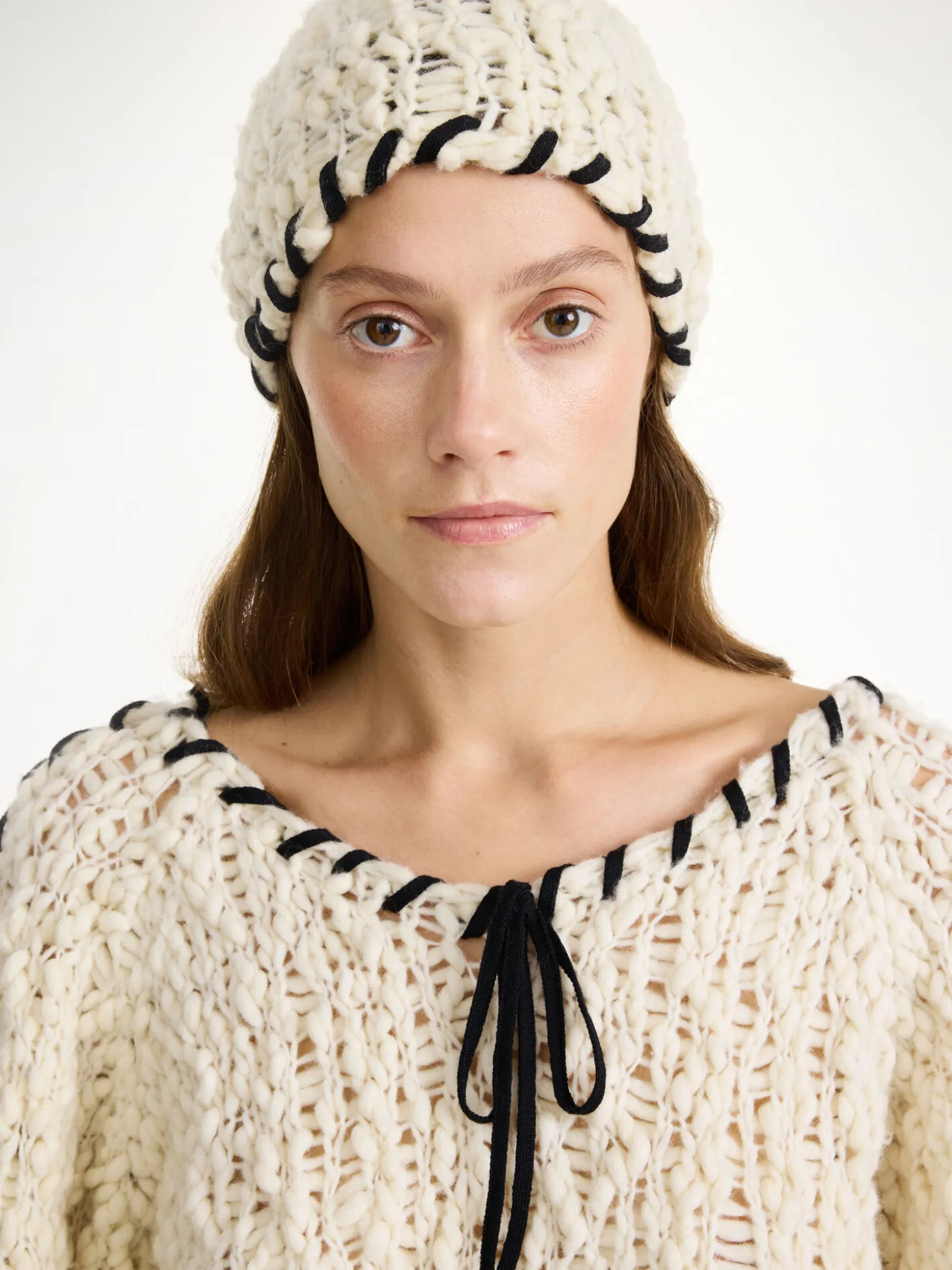 Fashion By Malene Birger Mossy uldhat SoftWhite