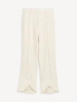 Best By Malene Birger Nadihas højtaljede bukser SoftWhite