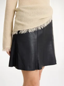 Hot By Malene Birger Naommi mininederdel i læder Black