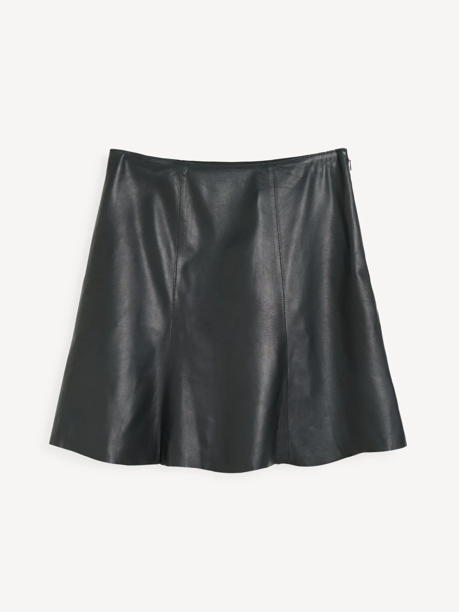Hot By Malene Birger Naommi mininederdel i læder Black