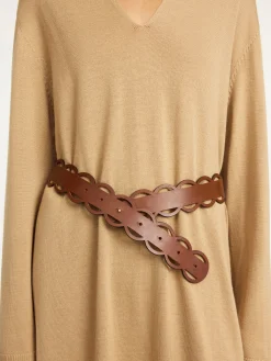 Fashion By Malene Birger Nurra l&aelig;derb&aelig;lte DarkTan