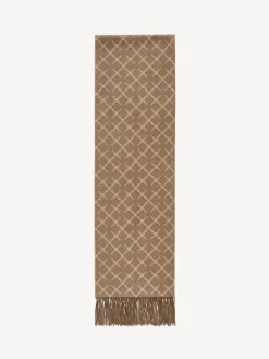 Hot By Malene Birger Ortega tørklæde i kashmir-blanding LightBrown