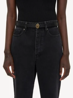 Hot By Malene Birger Ouma læderbælte Black