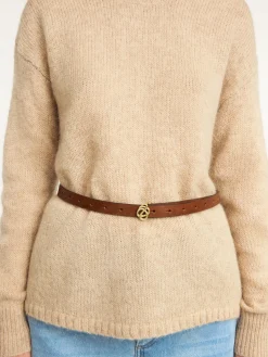 Best By Malene Birger Ouma læderbælte DarkBrown