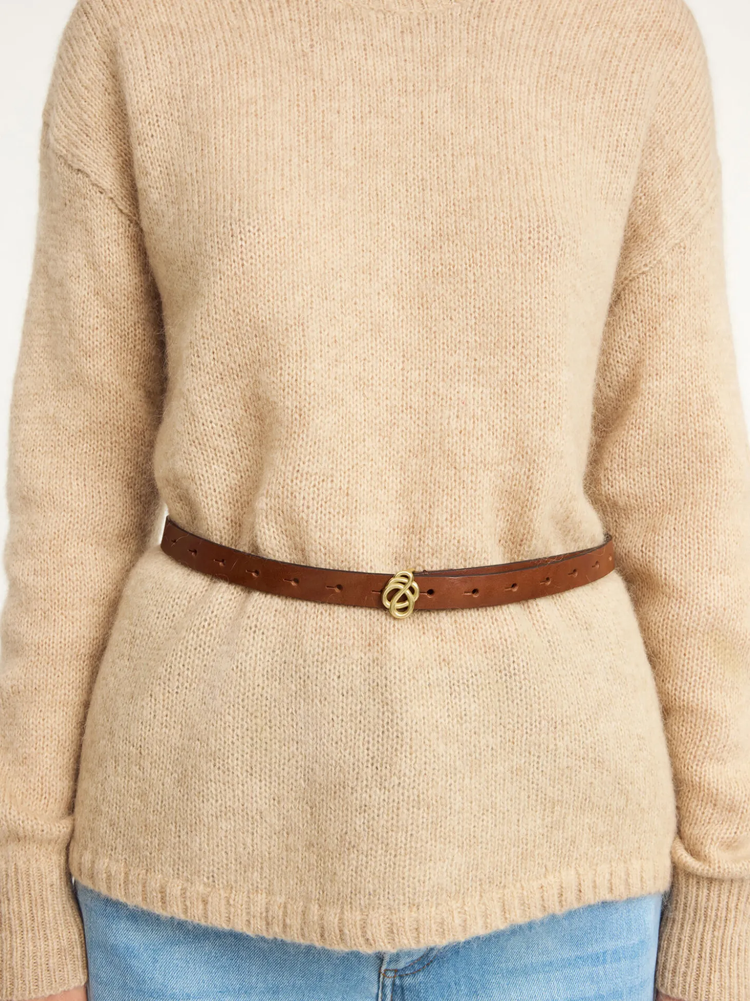 Best By Malene Birger Ouma læderbælte DarkBrown
