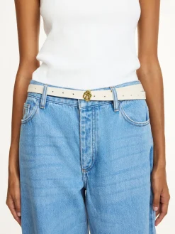 Sale By Malene Birger Ouma læderbælte SoftWhite