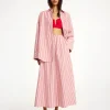 Discount By Malene Birger Pheobes nederdel i &oslash;kologisk bomuld RedWhiteStripes