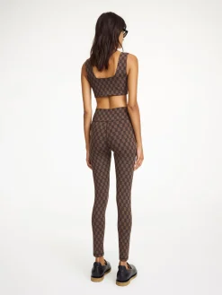Hot By Malene Birger Polene tr&aelig;ningsleggings DarkMahogany